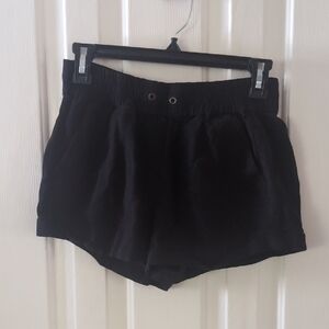Love Tree Black High Waist Women's Shorts